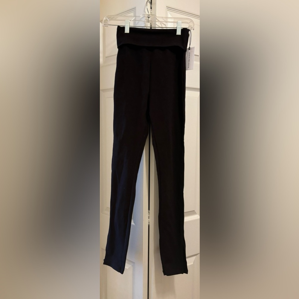 WEWOREWHAT SLIT LEG FOLD OVER LEGGINGS NWT